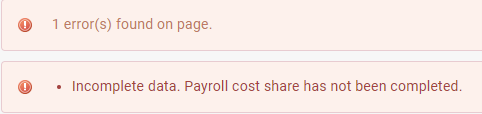 error messages